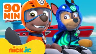 Spannende waterreddingen met de PAW Patrol! Met Zuma & Chase 🏄‍♂️ 90 minuten | Nick Jr. Nederlands