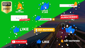 YouTube Subscribe, Like & Notification Button-10 New & Free 3D Buttons-Download Links In Description