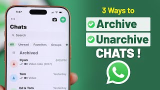 Famous How to Archive And Unarchive Chats on WhatsApp! [iPhone & Android] Profile