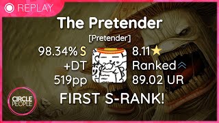 osu! | Andros | Infected Mushroom - The Pretender [Pretender] +DT 8.11⭐ 98.34% | 1400/2388x 2xSB