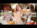MORGENROUTINE IM HERBST 🧖🏼‍♀️🍂 *3 Uhr* | Self Care, Putzen &amp; Einkaufen 🛒
