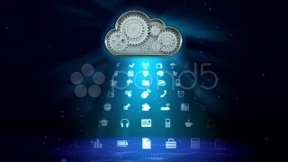 Cloud Computing Concept. Stock Footage