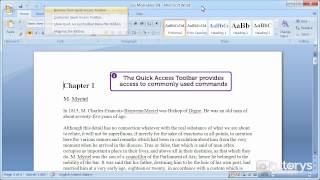 How to use the Ribbon and Quick Access Toolbar with Word 2007