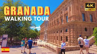 Beautiful Granada Walking Tour Part 2 • Spain 2024 ・ No music, no talking, 4K • #POV