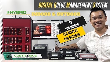 Custronics Hybrid Outdoor Best Queue Management System Malaysia  #QMSMalaysia #NomborAngkaGiliran