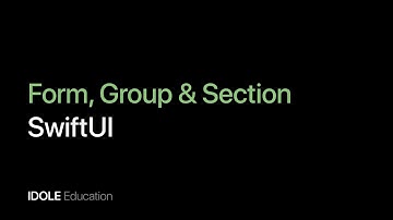 Типы Form, Group & Section. Создание приложений с помощью SwiftUI.