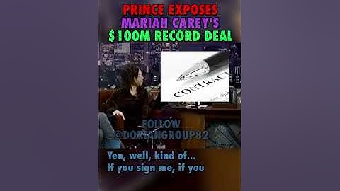 Prince EXPOSES Mariah Carey’s $100M Record Deal #Prince #Music #artists #independent #mariahcarey