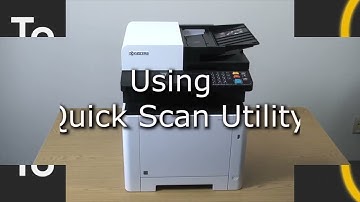 ECOSYS M5526cdw - installeren van de Quick Scan Utility