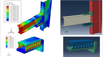 Analysis of Beam-column connections with  slit elliptic dampers using #Abaqus #full video