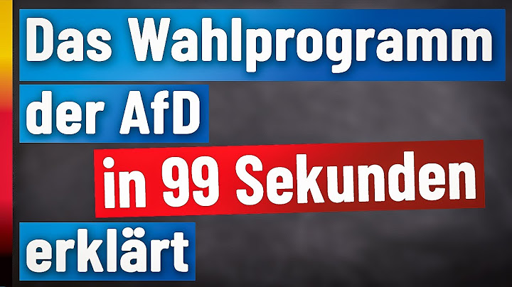 Das Wahlprogramm der AfD erklärt | Bundestagswahl 2021