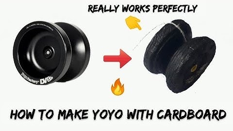 how to make yoyo with cardboard