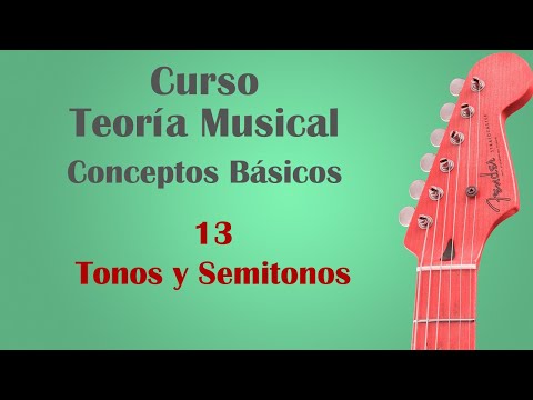 Curso de Teoría Musical - Conceptos básicos: 13   tono y semitonos