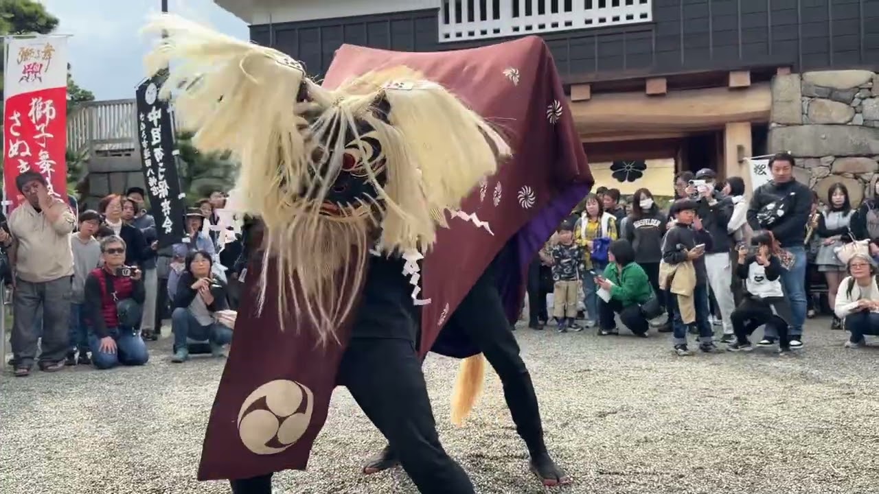 中組獅子保存会 2025/11/02 獅子舞王国さぬき2025 桜御門ステージ 