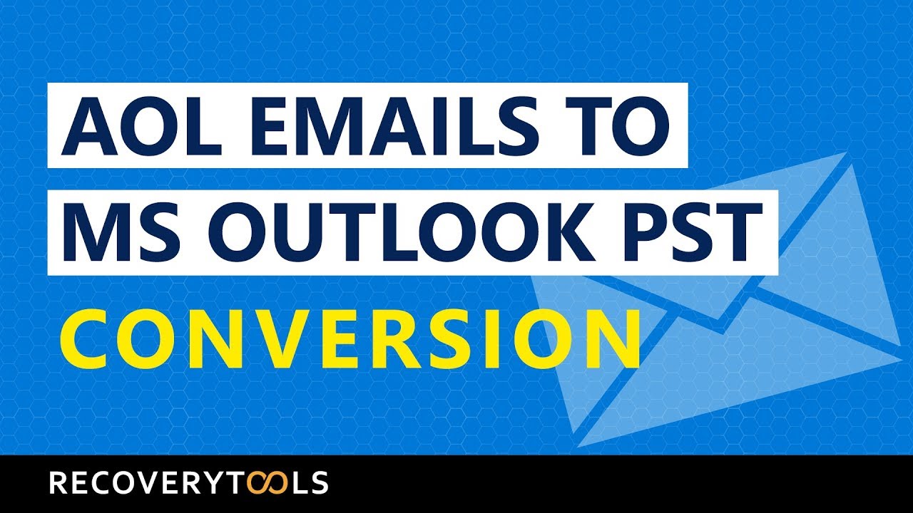 AOL To Outlook How To Export AOL Emails To Outlook PST YouTube
