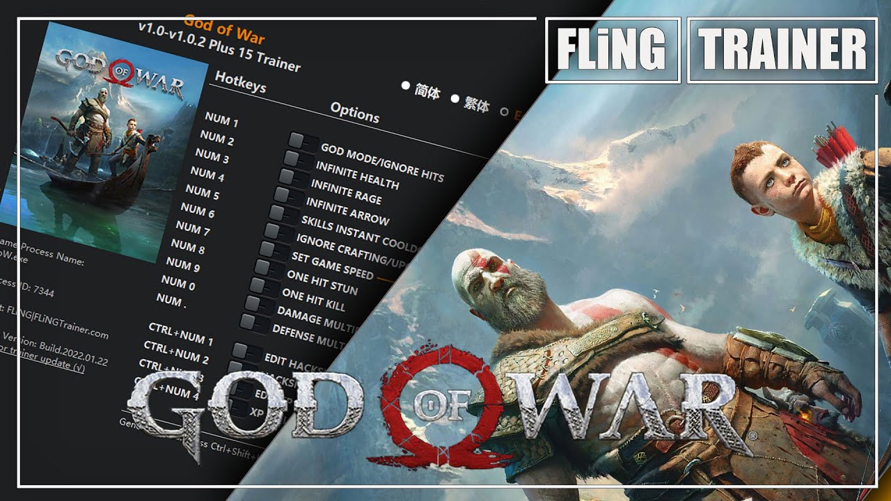God of War Trainer - FLiNG Trainer - PC Game Cheats and Mods