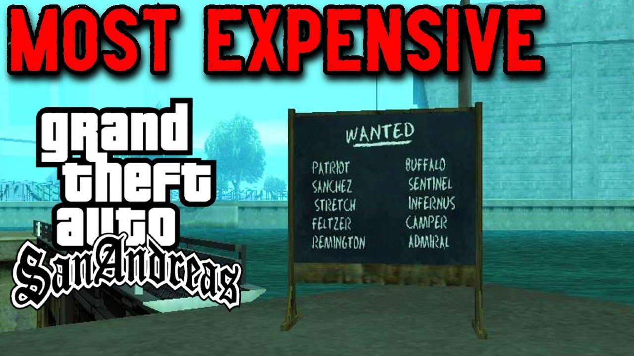 What Is The Most Expensive Thing In GTA San Andreas? YouTube