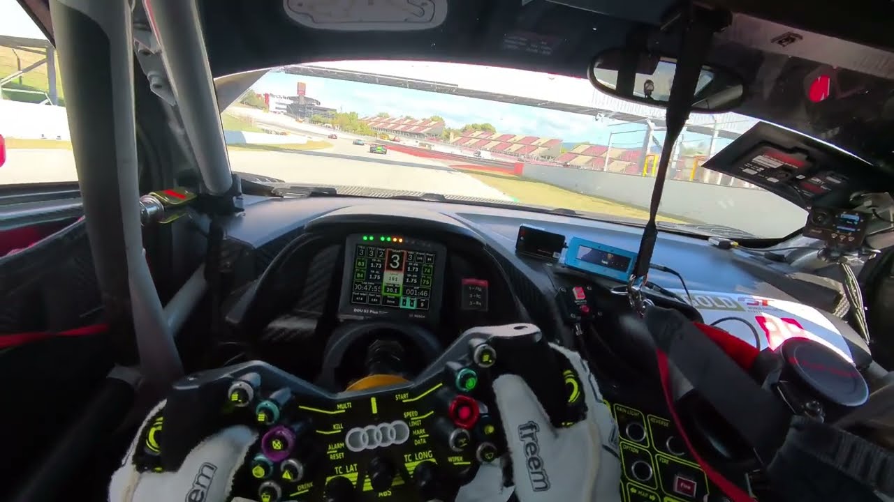 Audi R8 GT3 ON BOARD POV // 4k - GT World Challenge Catalunya