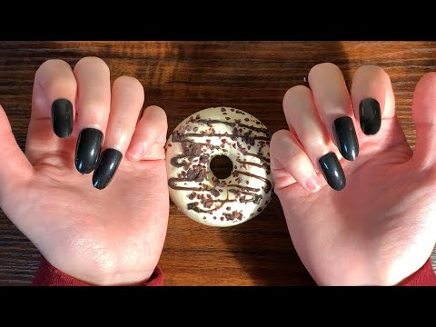 【ASMR･囁き】新！黒ネイルチップを使ってみました♪(雑談･使ってみた音の感想を教えて)