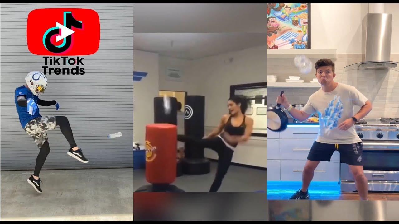 Karate Girl Water Bottle Kick Challenge YouTube