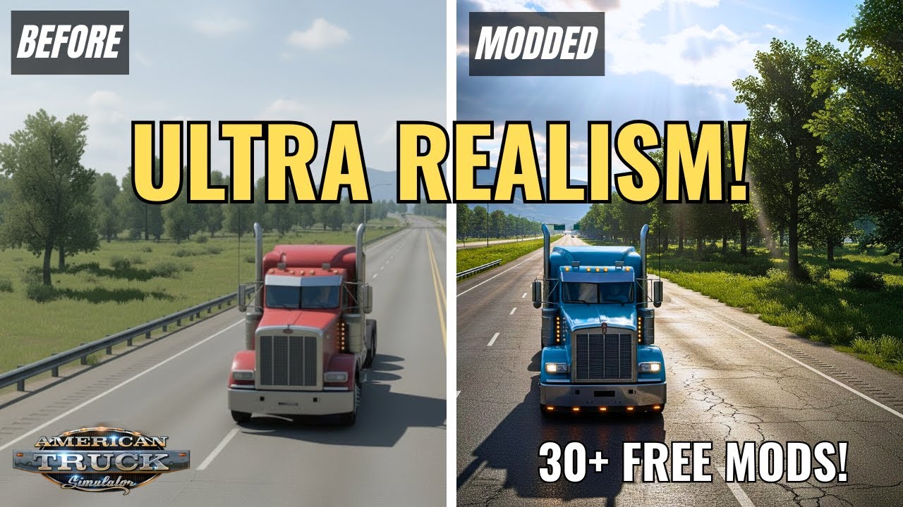 30+ FREE ATS Mods That Make the Game Look & Feel Real (Graphics, Maps ...