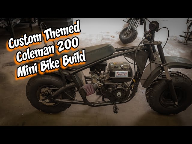 Custom Themed Coleman 200 Mini Bike Build - YouTube