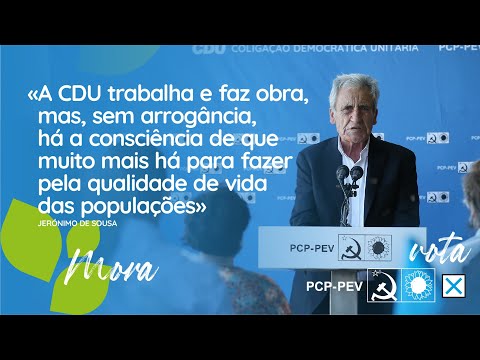 Mora conta e continuará a contar com a CDU e o seu projecto de trabalho, honestidade e competência