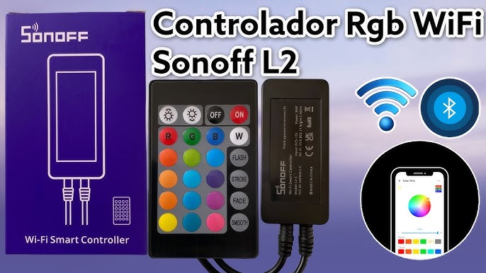Sonoff L2-5M- LED-Streifen SMD5050 IP65 RGB WiFi - 5m + 12V / 2A Netzteil +  Controller Botland - Robotikgeschäft