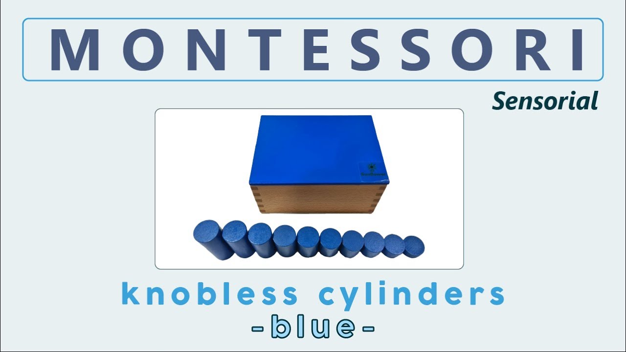 Pembelajaran Sensorial Knobless Cylinders (Blue) - YouTube