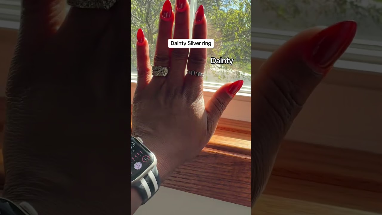 Adjustable Sterling Silver Ring with Delicate Details 