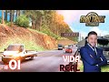 MINHA PRIMEIRA VIAGEM COMO CAMINHONEIRO, FUI RESGATAR UMA CARGA - ETS2 VIDA REAL