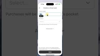 Create a virtual debit card in the Crew app screenshot 3