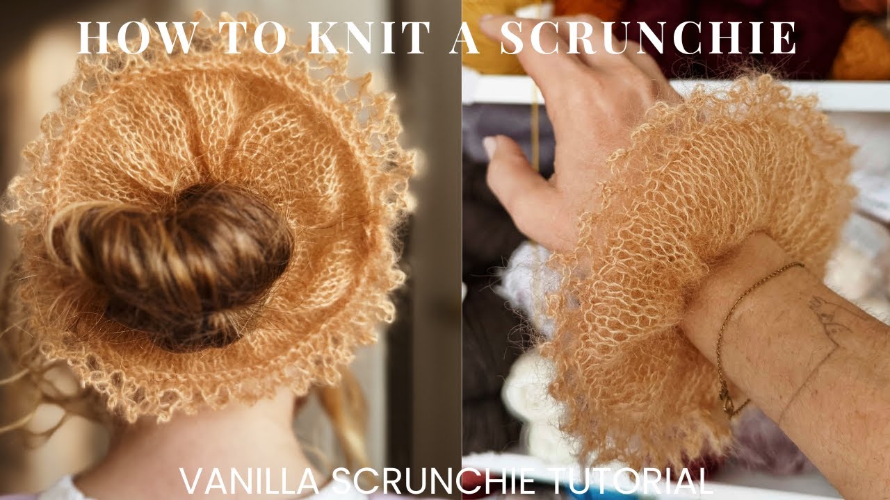Vanilla scrunchie