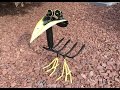 Yard Art, Crow, From some garden tools