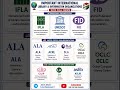Important International library organizations #exam #library #shorts #viral