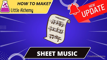 How To make Sheet Music In Little Alchemy  | Full Walkthrough |Hints | Cheats