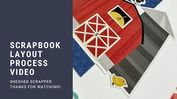 Two Page Scrapbook Layout Process Video//Homegrown by Simple Stories