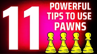 How to Use Pawns in Chess? PAWN STRATEGY for Better and Effective Play! Chess Middlegame Principles