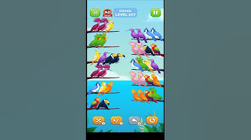 Bird Sort Puzzle l Classic Level 207 l Bird Sort Color Puzzle l Bird Sort Puzzle Challenge - Birds