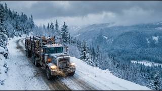 How logging trucks work in remote Canadian forests — full operations