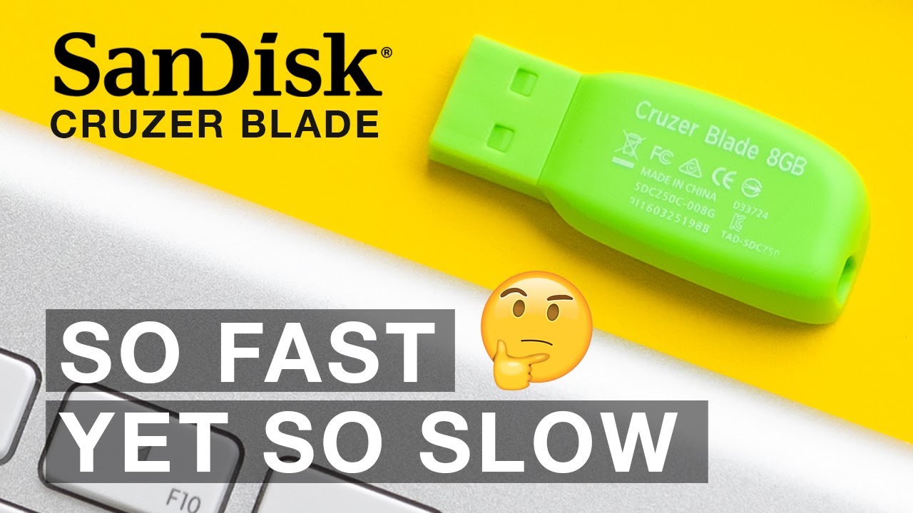 Cruzer Blade 2.0 Flash Drive REVIEW (Benchmark & Speed Test) -