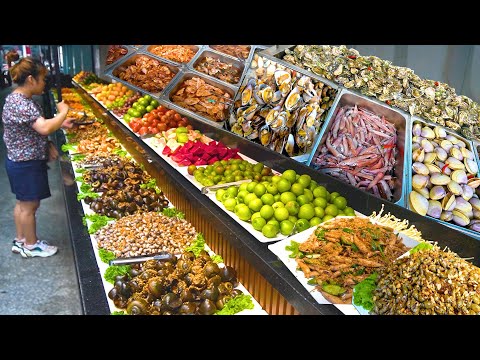 Video Lạ kỳ buffet hải sản với quầy đồ ăn 