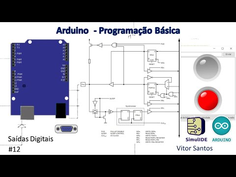 Digital outputs (LED blinking) on ​​Arduino (SimulIDE)