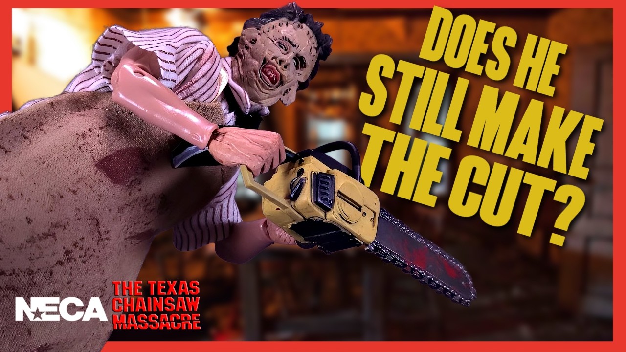 レザーフェイスページ・ジオラマ NECA The Texas Chainsaw Massacre Retro Cloth Leatherface Figure Re