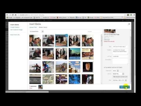 WordPress: Adding photos to a WordPress blog post