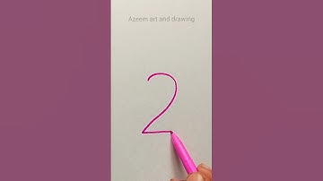 Snake 🐍 #drawing #with #number 2 #easy #drawingtutorial