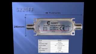 in-line satellite amplifier s220ff with installation instructions