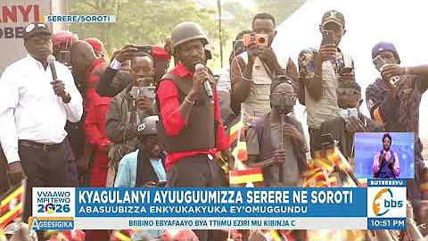 Kyagulanyi Ayuguumizza Serere ne Soroti, Alombozze Ab’ebyokwerinda bye Baamuyisizzaamu