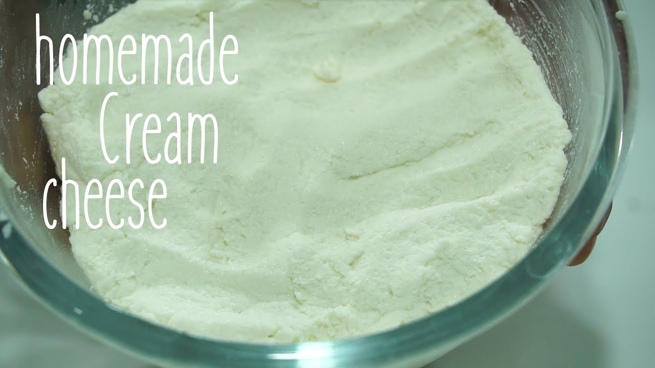 Homemade Cream Cheese Recipehow to prepare Cream cheese at home YouTube