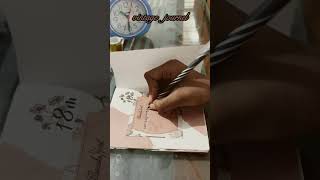 Vintage journal ✨| #aesthetic #journal #art #creative #shortvideo |its_ me_ Najwa|