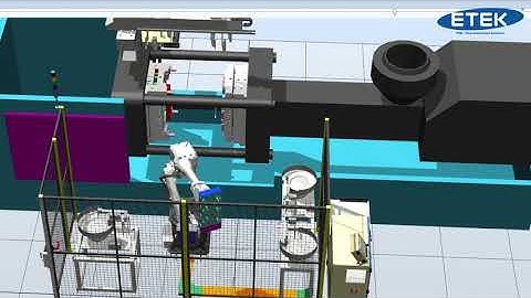 GIẢI PHÁP ROBOT GẮN LINH KIỆN TỰ ĐỘNG VÀO KHUÔN ĐÚC NHỰA 450T | ETEK